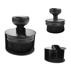 Gasedin-2807ct Gasedin Auto Tire Shine Brush Car Applicator With Stand Portable- Black