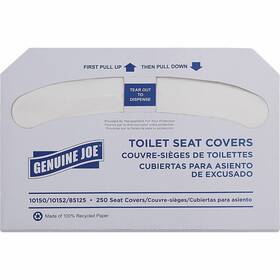 Gjo10150 Genuine Joe Toilet Seat Covers 250 10 Pk/ct White 10150