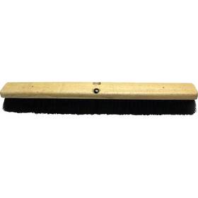 Gjo99655 Genuine Joe Hardwood Block Tampico Broom 24 Inch Black/brown 99655
