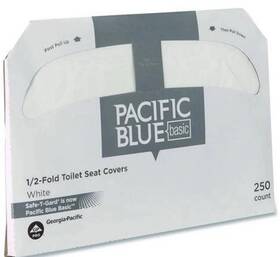 47046 Georgia Pacific Professional 1/2 Fold Toilet Seat Covers 20 250/pk 5000