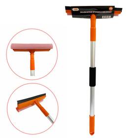 Atb-17513 Ghtn 1pc Telescopic Windshield Window Wiper Squeegee Cleaner Squeegie Car 48 Inch