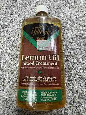 Ot-62 Gillespie Vintage Lemon Oil Wood Treatment 16 Fl Oz Furniture Made In Usa Polish