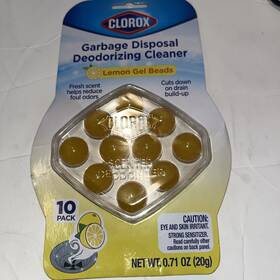 Ginsey Home Solutions 047968590006 Clorox Garbage Disposal Cleaner Fresh Lemon 0.71 Oz 10 Pack Beads New