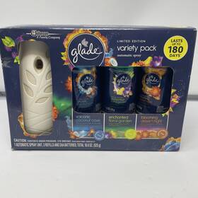 Glade 046500005671 Variety Pack Automatic Scented Spray 3-6.2 Oz Refills And 1 Unit