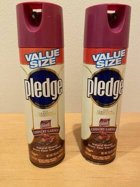 Glade 046500513985 Pledge Country Garden Furniture Polish Spray 16.6 Oz Vintage Lot Of 2