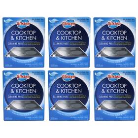 06062 Glisten Cooktop And Kitchen Cleaning Pads 8 Large/16 Small 6 Pack