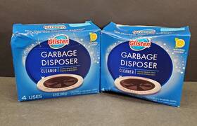Glisten 076168002545 Garbage Disposal Cleaner Odor Eliminator Foaming Action 2pk - 8 Uses A24