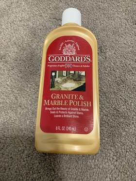 Goddard S 071099046859 Goddards Granite And Marble Polish 8 Oz. Bottle Red Label
