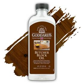 Goddards 071099073220 Butcher Block Oil - Food Grade Mineral For Wood Cutting Board Clean And Hy