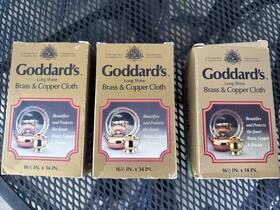 Goddards 071099081805 Brass And Copper Cloth - Vintage Unused Original Packaging Set Of 3