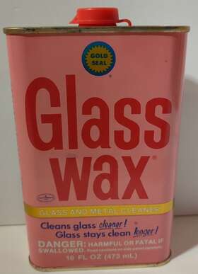 Gold Seal 051400000404 Glass Wax 16 Oz Full Unused Can And Metal Cleaner Vintage 1991