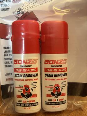 Gonzo 010572100015 Two Take Me Along Magic Stain Spot Remover Spray 1 Fl Oz Each Total 2