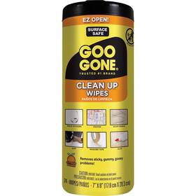 Wmn2000 Goo Gone Clean Up Wipes 8 X 7 Citrus Scent White 24/canister 4 Canister/carton
