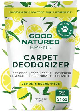 Good Natured Brand 313026254266 Carpet Deodorizer 31oz Pet Urine And Odor Eliminator Lemon