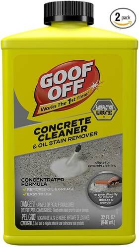 Fg820 Goof Off 86787 Degreaser Removes Embedded Oil From Concrete 32 Oz