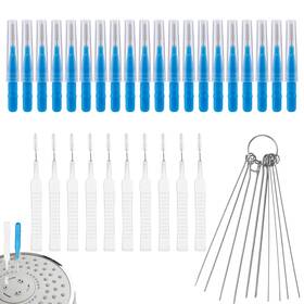 1060428 Gosknor 40pcs Shower Head Cleaning Tool Kit 2 Designs Showerhead Cleaner Brushes And