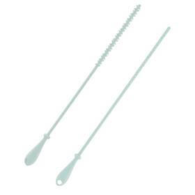 16360 Gosknor 2pcs Silicone Straw Brushes 9.45 Inch Extra Long Bendable Cleaner Pipe Crevi