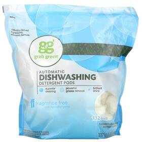 Ggr-00279 Grab Green Automatic Dishwashing Detergent Pods Fragrance Free 5 Lbs 4 Oz