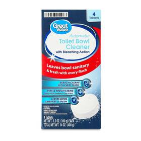 Great Value 194346219063 Automatic Toilet Bowl Cleaner Tablets With Bleaching Action 3.5 Oz