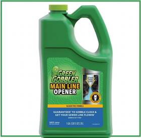 Green Gobbler 445005132104 1 Gal. Main Line Opener And Drain Cleaner For Toilet Tub Shower Sink