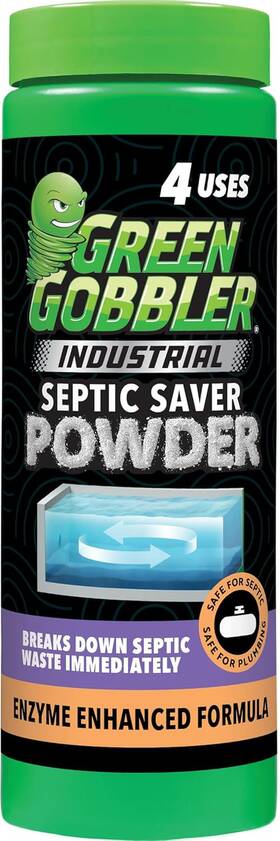 Green Gobbler 445048955975 Septic Tank Treatment Powder - 4 Month Supply