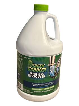 G8665 Green Gobbler Drain Clog Dissolver - Septic Tank Safe 1 Gallon