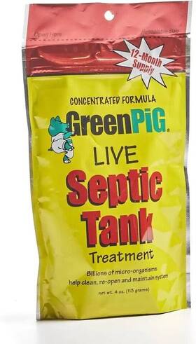 Green Pig 313049945967 Live Tank Treatment Aids Of Septic Waste 4 Packets