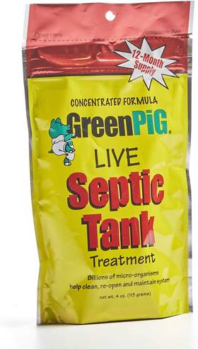 Green Pig 313112715725 Live Tank Treatment Aids Of Septic Waste 4 Packets