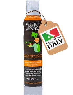 1000-gc Greener Chef New Best Organic Premium Italian Foodgrade Walnut Oil Spray And Butcher Block