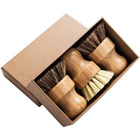 Greenth Pro 746362269326 Palm Pot Brush- Round 3 Packs Mini Dish Brush Natural Scrub Durable Scr