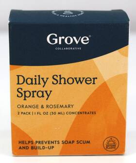 Grove 819978027243 Collaborative Daily Shower Cleaner Concentrate 2 Pack Nib Orange And Rose