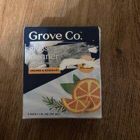 Grove 819978027281 Co Glass Cleaner Concentrates - Orange And Rosemary 2pk