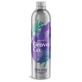 Grove Co. 819978027045 Lavender And Thyme Ultimate Dish Soap Refill In Aluminum Bottle - 16 Fl