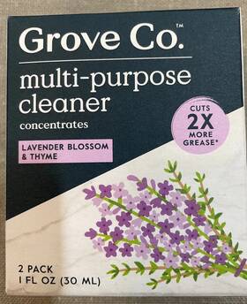 Grove Co. 819978027212 Multi-purpose Cleaner Concentrate - Lavender Blossom And Thyme Set Of 2