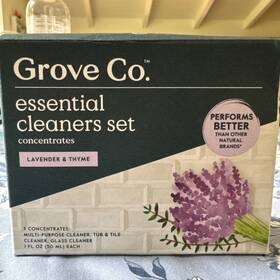 Grove Co 819978027298 Co. Essential Cleaners Set Concentrates Lavender And Thyme 3 Bottle Pack