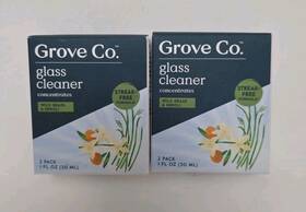 Grove Co. 819978028646 Glass Cleaner Concentrate Streak Free Wild Grass And Neroli 2 Pks Of