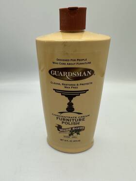 Guardsman 041758030031 Rare Concentrate Cream Furniture Polish 16 Oz 1997 Wood Scent