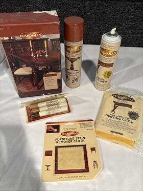 Guardsman 041758070044 Furniture Polish 12.5oz Wood Cleaner 11oz Kit New Open Box Missing Lid