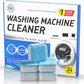 Gymaora 199874343419 Washing Machine Cleaner Tablets 24-pack Deep Cleaning And Descaler For He Fr