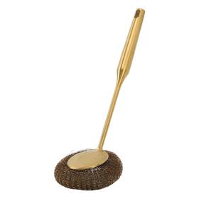 Haohize2d1wgurq30-12 Haohize Stainless Steel Wool Scrubber With Long Handle Handheld Scrubbing Cleaner Br