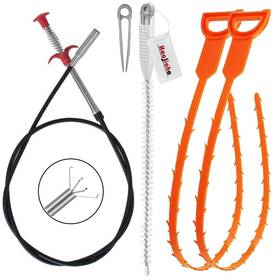 60-x60-502 Haojiaho Drain Clog Remover Snake Hair Upgraded Cleaning Brush With Cl