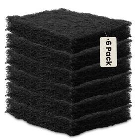 Vit24 Harrier Hardware #vit24 6padblack 6 Pack Heavy Duty Scouring Pads 6x4 Inch Reusable Cleaning Scrub Black
