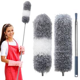 Hdongany 797424176724 2 Pack Extra-long Feather Dusters With Extension Pole 100-inch For Cleaning Ben