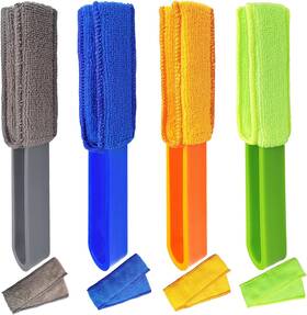Duster0001 Hdongany 4 Pack Blinds Duster Window Cleaner Brush With Microfiber Sleev