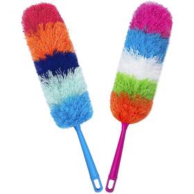 R0001a Hdongany 2 Pack 22-inch Rainbow Reusable Microfiber Dustersbendable And Washable Feath