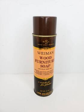 F584631 Herbert Stanley Weiman Wood Furniture Soap With Flaxseed Oil 14 Oz Spray Can Discontinued Read