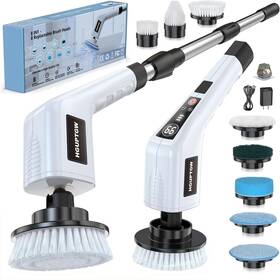 Hguptgw-0826 Hguptgw 445016282232 Electric Spin Scrubber Cleaning Brushes For Household Use With 8 Replaceable Br