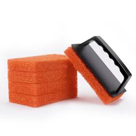 Hhome 738632434893 Longlasting Scrubbing Pad With Handle Notscratch Multipurpos Scouring Sponge For