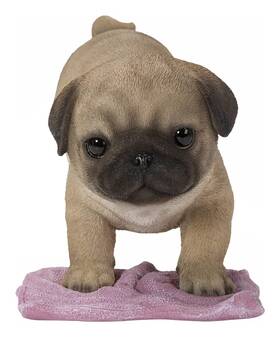 87677-f Hi-line Gift Ltd Pug Mopping The Floor Decorative Figurine Home Garden Decor