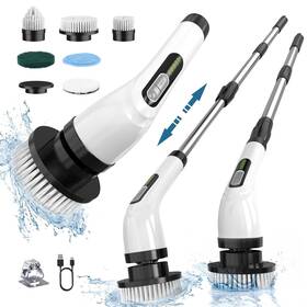 Highyes 714855728940 Electric Spin Scrubber For Cleaning Bathroom Cordless Power Shower -